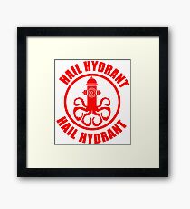 Hail Hydrant Framed Print