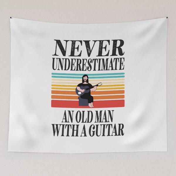 Item preview, Never Underestimate An Old Man With A Guitar Essential Design designed and sold by Glike.