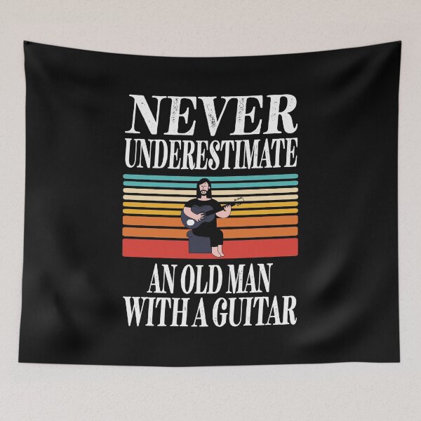 Item preview, Never Underestimate An Old Man With A Guitar Essential Design designed and sold by Glike.