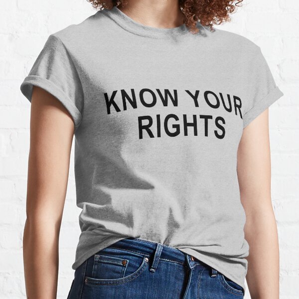 Know your rights tee online
