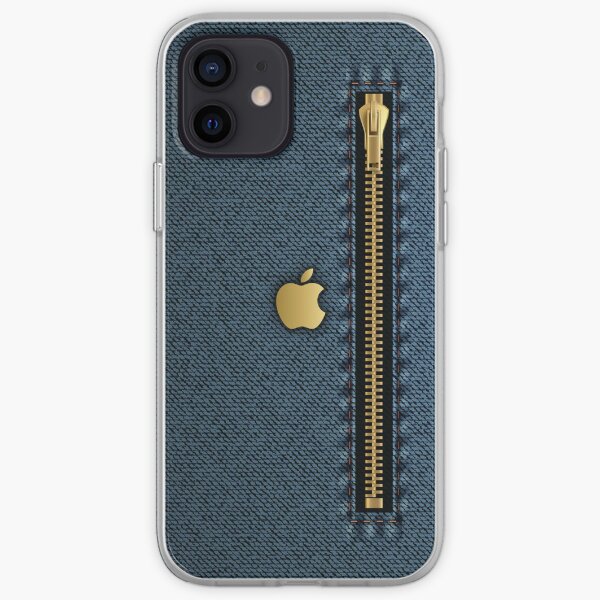 Blue denim with zipper design iPhone Case, iPhone Cover iPhone Soft Case