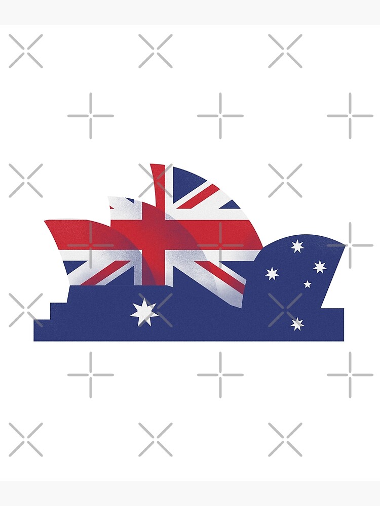 "Sydney Opera House Australian Flag" Photographic Print for Sale by
