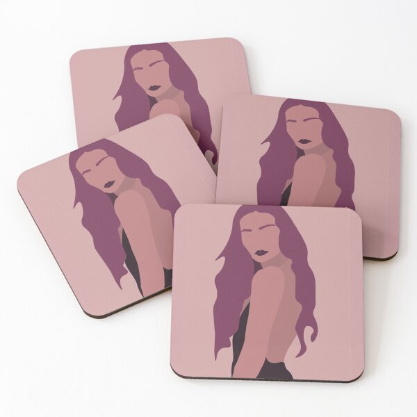 Item preview, Chantal - Girl in purple tones designed and sold by LeaDavidArt.