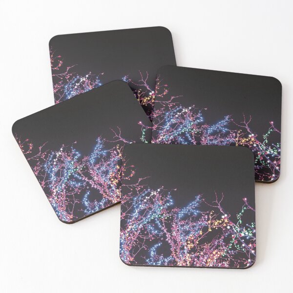 Item preview, Neon fairy lights in trees designed and sold by ToriaScarlett.