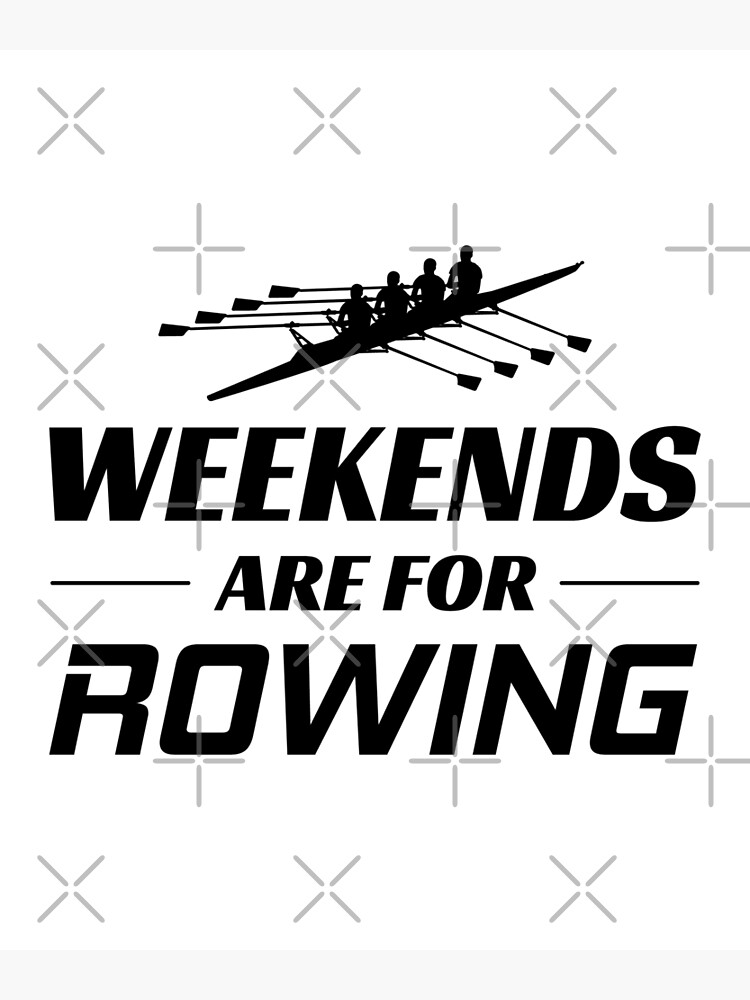 "Crew Rowing Row Team Boat Oar Rower Funny Gift" Poster by TastefulTees