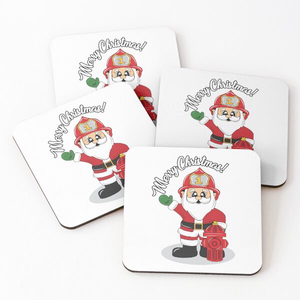 Item preview, Christmas Firefighter Santa Winter designed and sold by Aleodor.