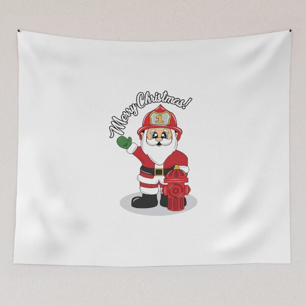 Item preview, Christmas Firefighter Santa Winter designed and sold by Aleodor.