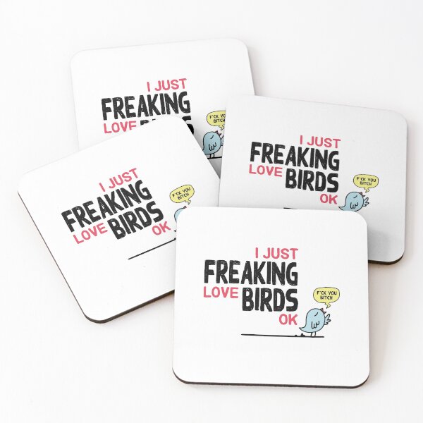 Item preview, I Love Birds Bird Budgie Parrot Saying Quote Gift designed and sold by teeseeds.