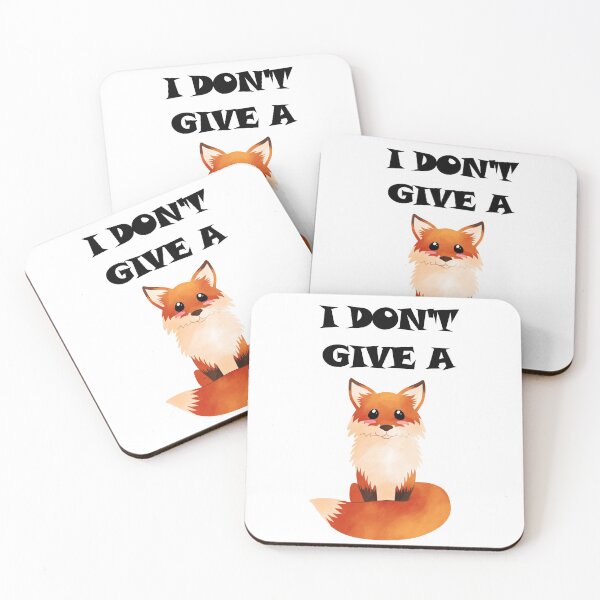 Item preview, I don't give a fox designed and sold by TheElkWillow.