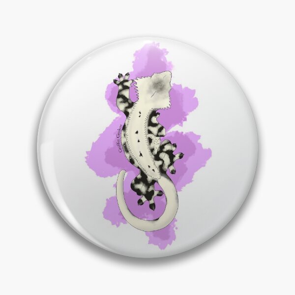 Item preview, Black and White Climbing Crested Gecko designed and sold by GriffinGeckos.
