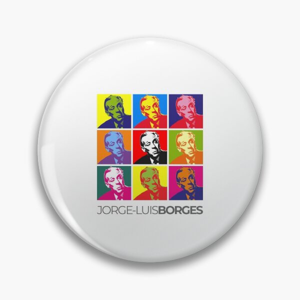 Item preview, Jorge Luis Borges pop-art poster portrait designed and sold by CMYKStudio.