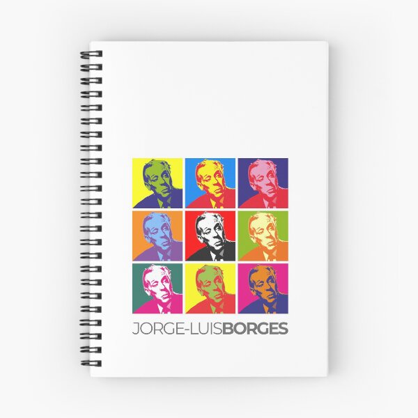 Item preview, Jorge Luis Borges pop-art poster portrait designed and sold by CMYKStudio.