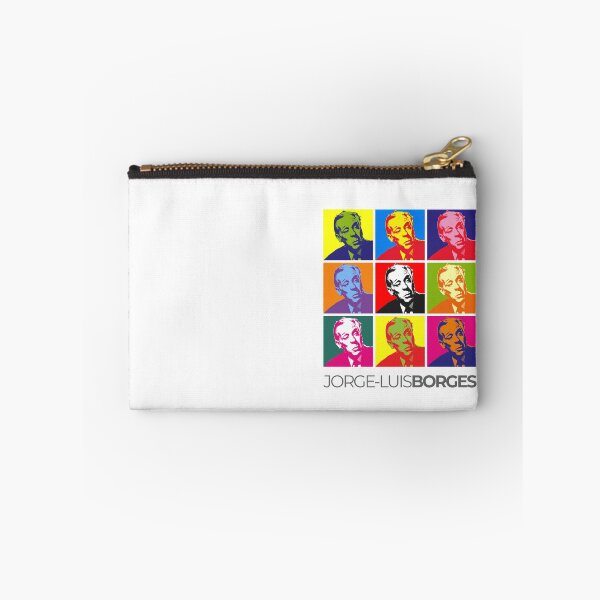 Item preview, Jorge Luis Borges pop-art poster portrait designed and sold by CMYKStudio.