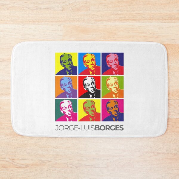 Item preview, Jorge Luis Borges pop-art poster portrait designed and sold by CMYKStudio.