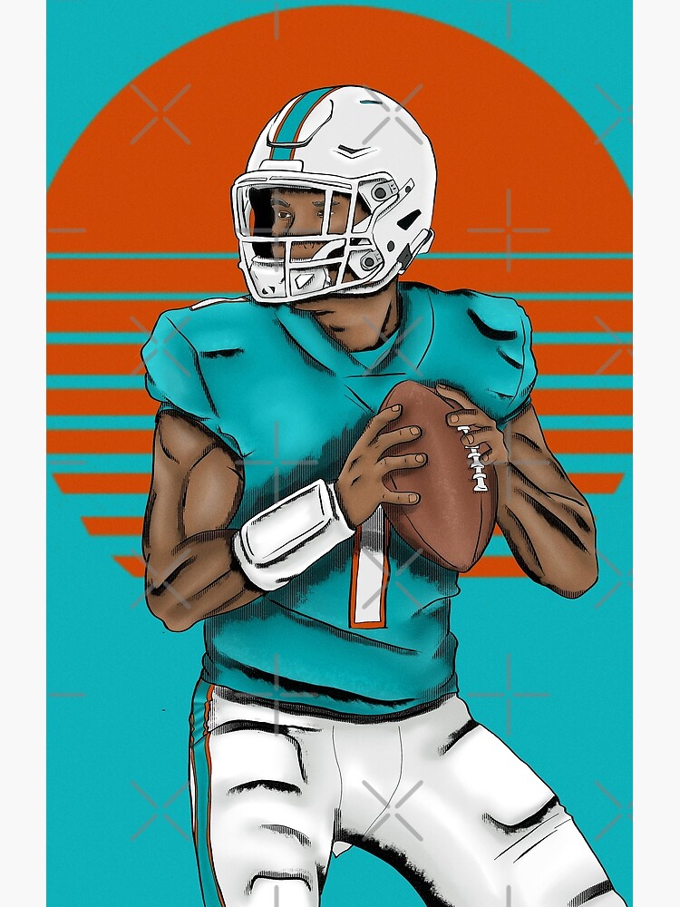 Tua Tagovailoa Miami Vice Shirt Miami Dolphins Throwback 