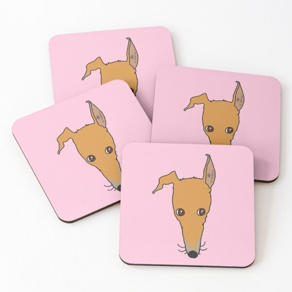 Item preview, Listen! - Fawn greyhound designed and sold by Noodlehorses.