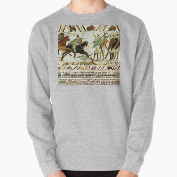 THE BAYEUX TAPESTRY ,BATTLE OF HASTINGS ,NORMAN KNIGHTS HORSEBACK Pullover Sweatshirt