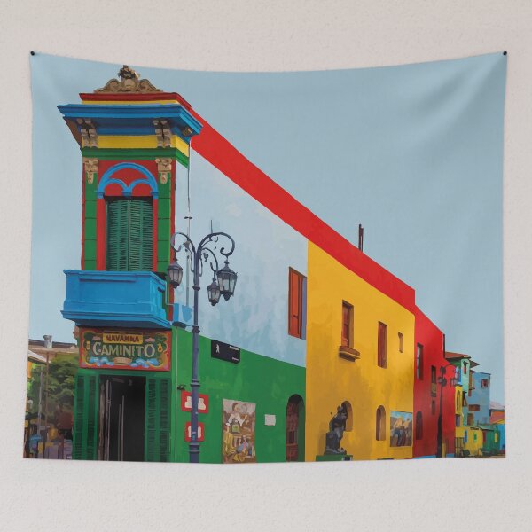 Item preview, La Boca, Buenos Aires, Argentina Travel Artwork designed and sold by Alo.
