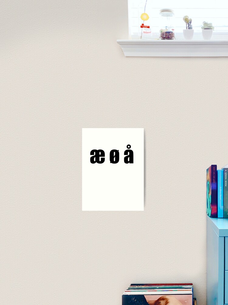 Ae O A Art Print By Designpickles Redbubble