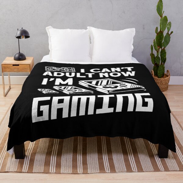 Item preview, I Cant Adult Now I am Gaming Gamer Videogames designed and sold by MooonTees.