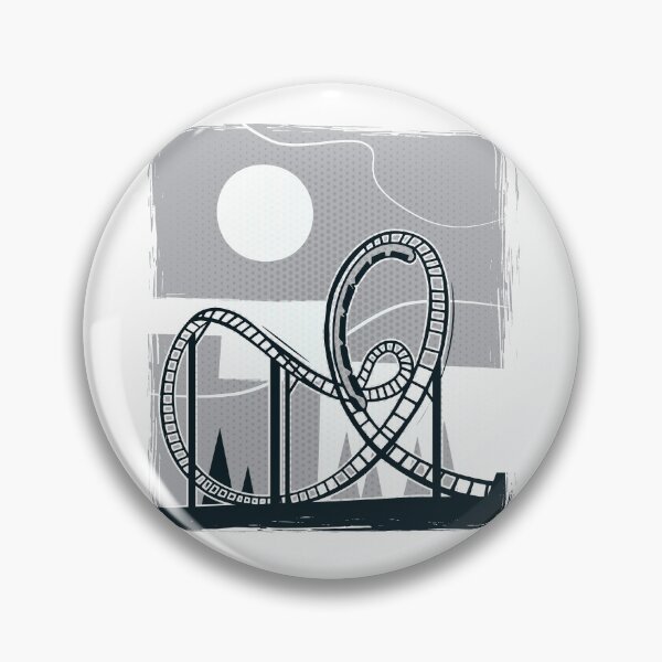 Aperçu de l'œuvre Roller Coaster avec paysage en boucle créée et vendue par Shirtey.