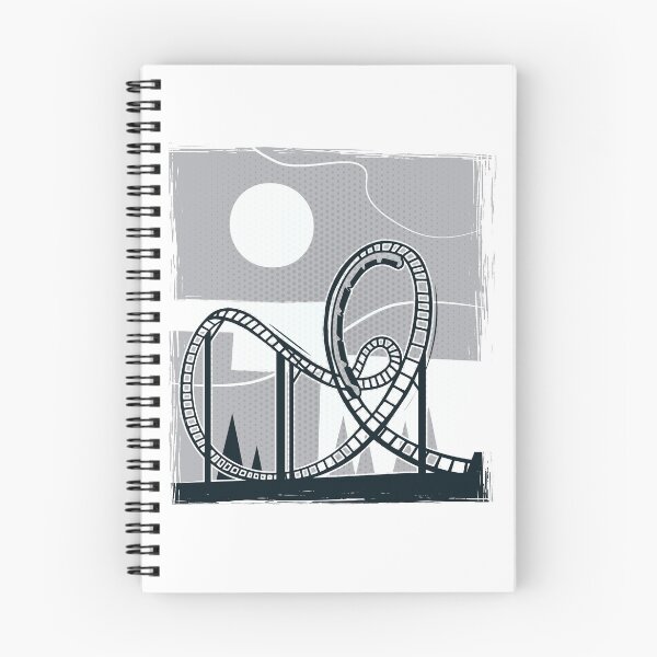 Aperçu de l'œuvre Roller Coaster avec paysage en boucle créée et vendue par Shirtey.