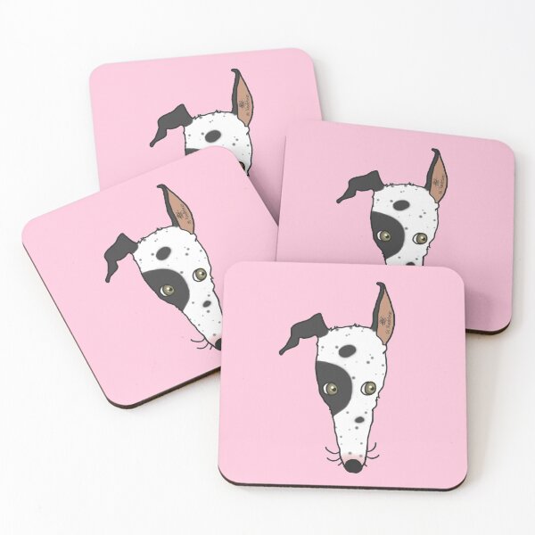 Item preview, Listen! - White and black greyhound designed and sold by Noodlehorses.