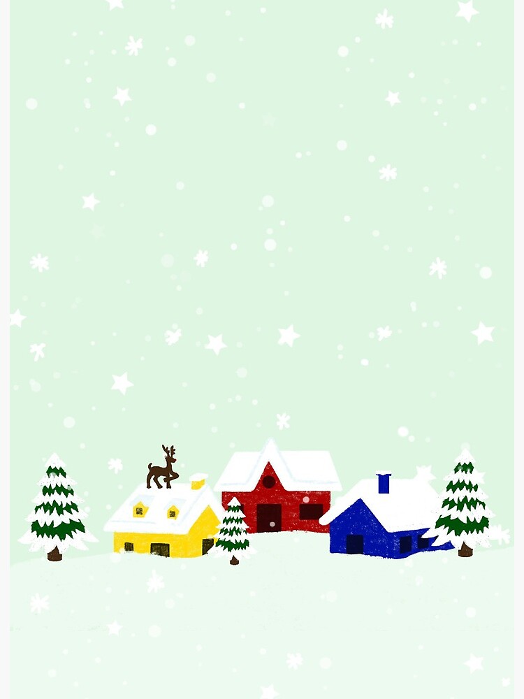 Snowy Houses Stickers | Scandi Christmas Stickers | Winter Stickers | Snow  Stickers | Snow Village Stickers | Xmas Planner Sticker Sheet