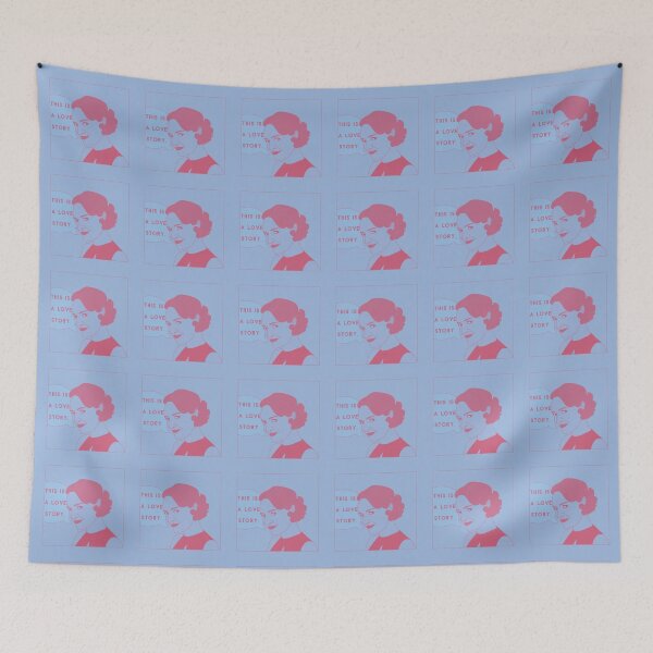 Item preview, Fleabag This is a Love Story Comic Pink Blue Pastel Illustration designed and sold by tremendoustees.