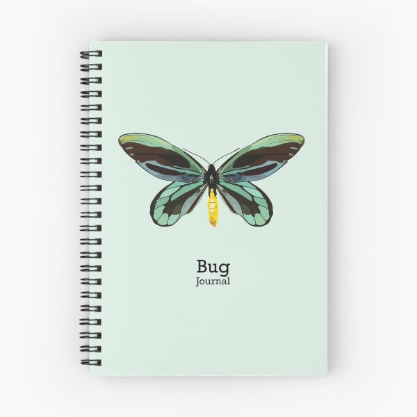 Item preview, Queen Alexandra's Birdwing Bug Journal designed and sold by tealprint.