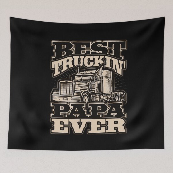 Item preview, Best Truckin Papa Ever Trucker Truck Driver designed and sold by Hananiah Merch.