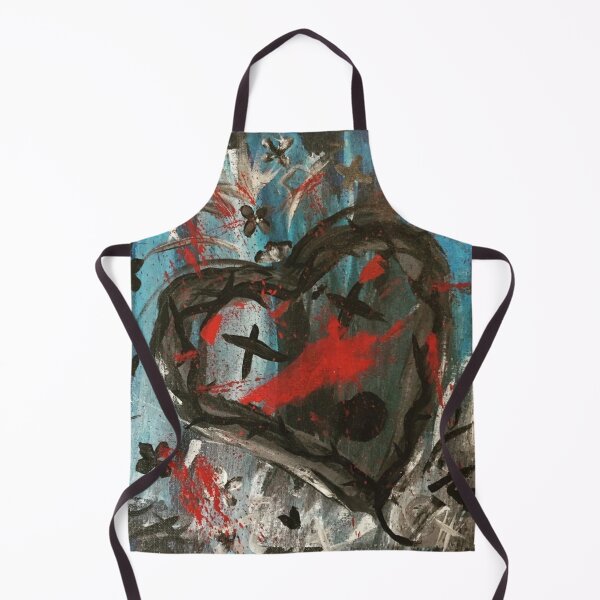 Item preview, Angry Heart Abstract Painting designed and sold by bipolarvirgoart.