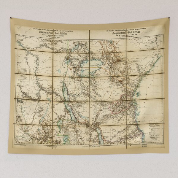 Item preview, Map of East Africa (1890) designed and sold by allhistory.