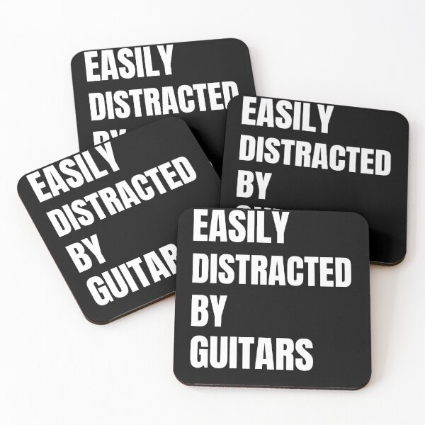 Item preview, Easily Distracted By Guitars Funny Guitars Gift designed and sold by inmyzone.