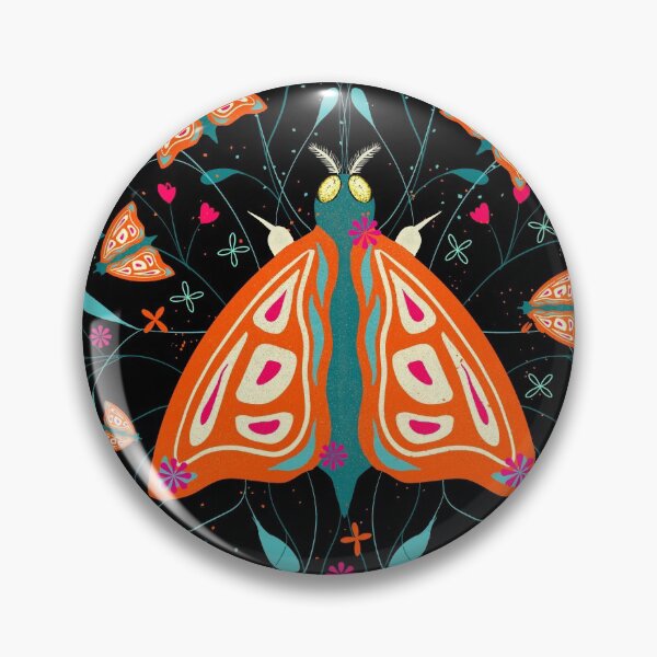 Item preview, Moths and flowers designed and sold by HeyMim.