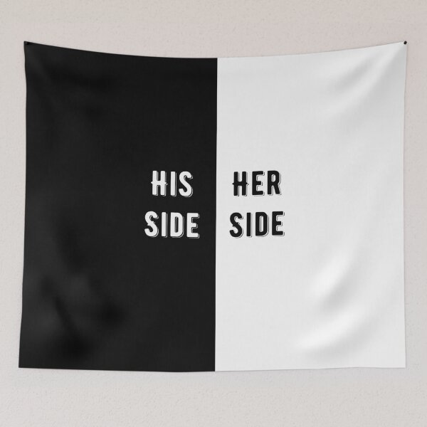 Item preview, His Side And Her Side Couples Helping Funny Design  designed and sold by AritraSur.