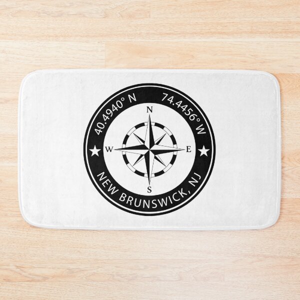 Item preview, New Brunswick, New Jersey Geographical Coordinates designed and sold by TeeOhGraphics.