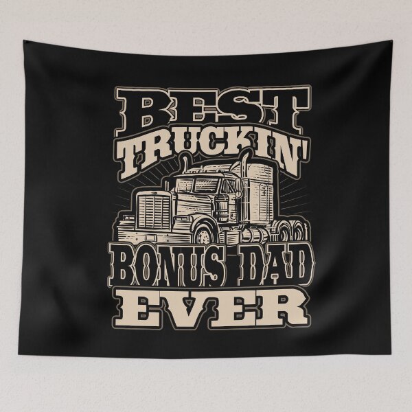 Item preview, Best Truckin Bonus Dad Ever Trucker Truck Driver designed and sold by Hananiah Merch.