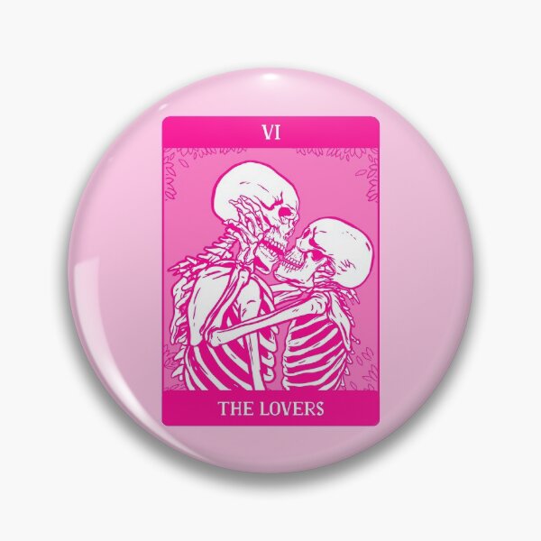 Item preview, pink skeleton lovers valentines designed and sold by Gossip Rag.