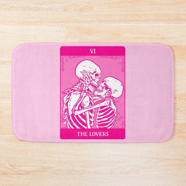 Item preview, pink skeleton lovers valentines designed and sold by Gossip Rag.