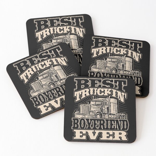 Item preview, Best Truckin Boyfriend Ever Trucker Truck Driver designed and sold by Hananiah Merch.