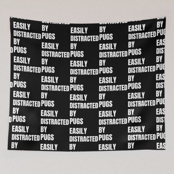 Item preview, Easily Distracted By Pugs Funny Pugs Gift designed and sold by inmyzone.