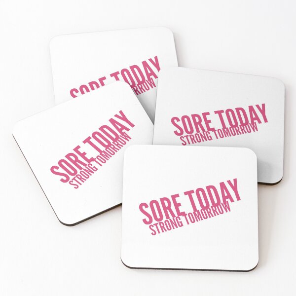 Item preview, Sore today strong tomorrow (pink) designed and sold by Fit & Fun  Gallery.