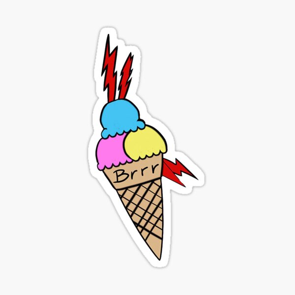 Gucci Mane Ice Cream Cone Temporary Tattoo Sticker (Set of 2)