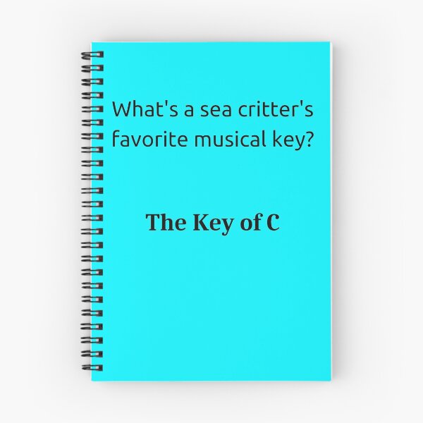 Item preview, Key of C for a Critter of the Sea designed and sold by Total Music Puns.
