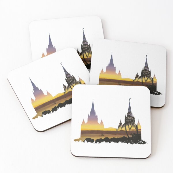 Item preview, San Diego LDS Temple Florida Sunset Silhouette designed and sold by DSC Arts.