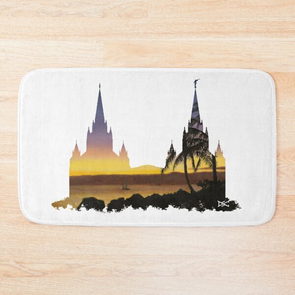 Item preview, San Diego LDS Temple Florida Sunset Silhouette designed and sold by DSC Arts.