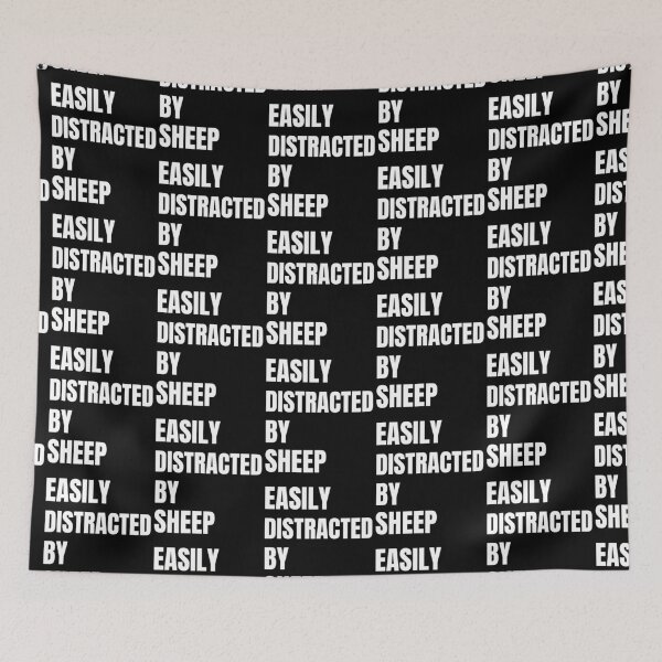 Item preview, Easily Distracted By Sheep Funny Sheep Gift designed and sold by inmyzone.