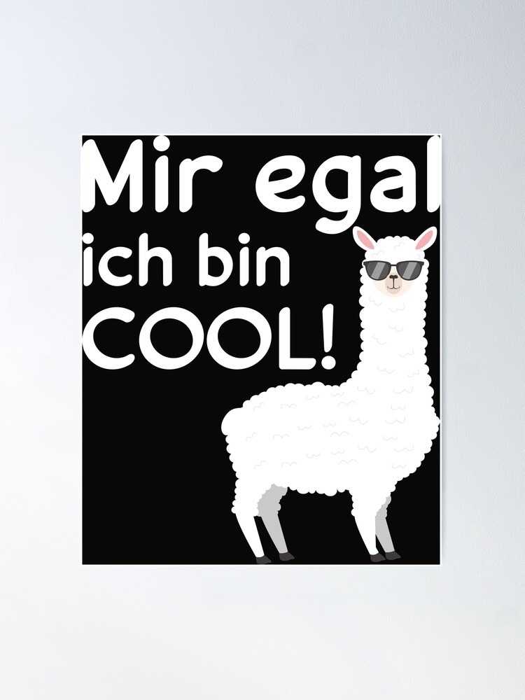 Alpaka Spr che Wolle Tiere Geschenk Poster