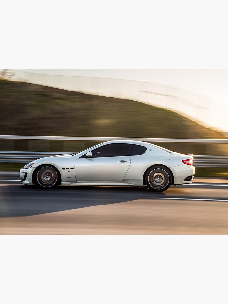 Masstering sports coupé in grey on the motorway by liesjes